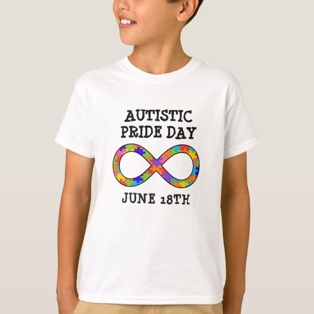 Día del Orgullo Autista 18 de Junio Camisa (Anverso)