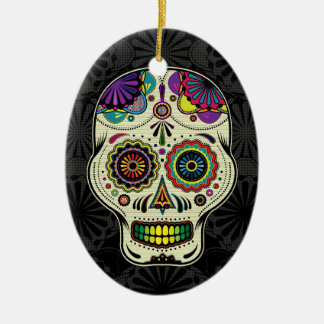 Día del ornamento muerto del cráneo del azúcar