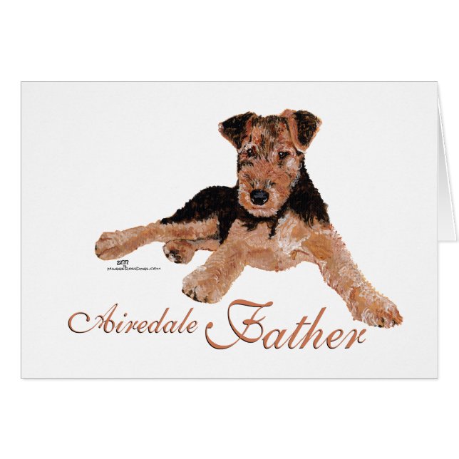 Día del Padre Airedale Terrier (Anverso (Horizontal))