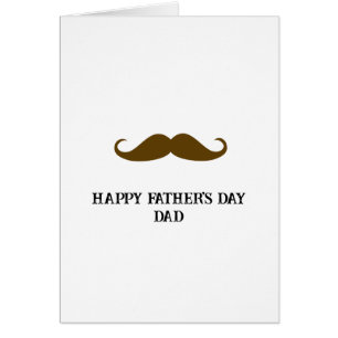 Día del padre bigote marrón