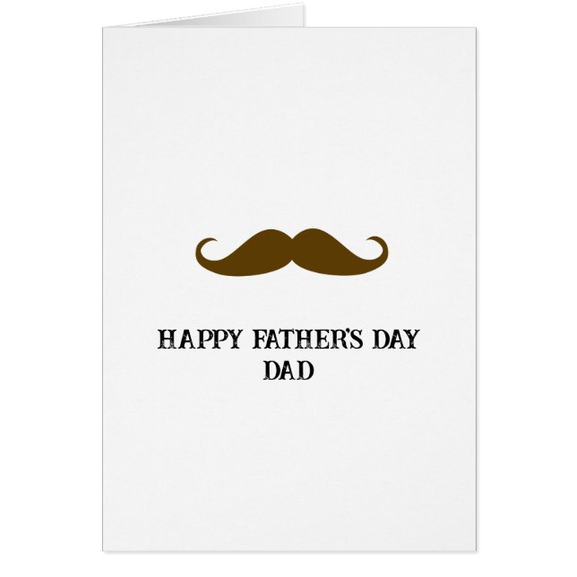 Día del padre bigote marrón (Frente)