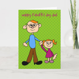 Día del Padre con una linda tarjeta de niña