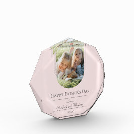 Día del padre de la foto moderna en arco | Rosa