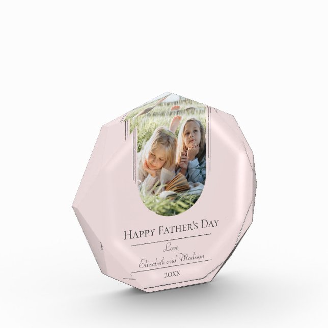 Día del padre de la foto moderna en arco | Rosa (Izquierda)