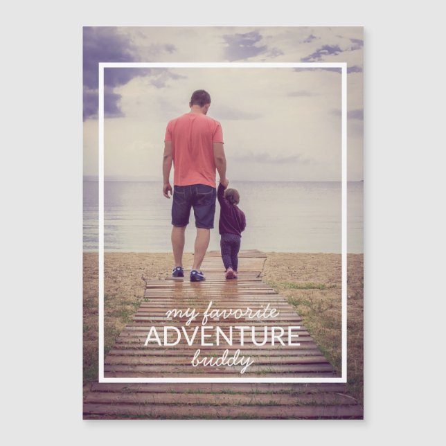 Día del Padre de mi Aventura Favorita Buddy Photo (Anverso)