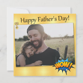 Día del Padre de super héroe agrega tu propia foto