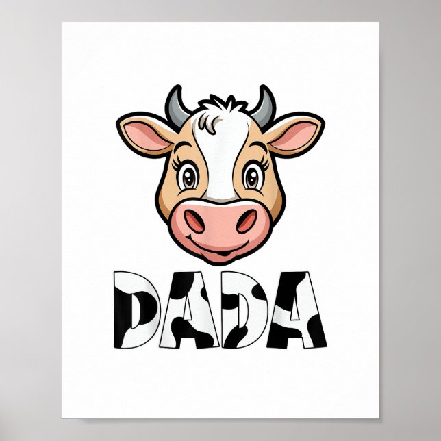 Día del padre del patrón de vaca de impresión de v (Frente)