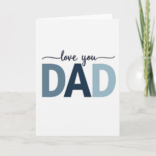 Día del Padre Dulce Tarjeta Azul