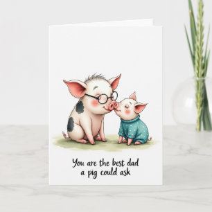 Día del Padre Dulce Tarjeta de Nuzzle de Hocico