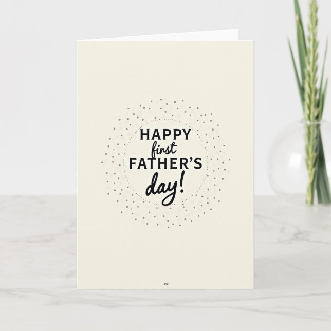 Día del Padre Dulce Tarjeta de Primera Vez (Anverso)