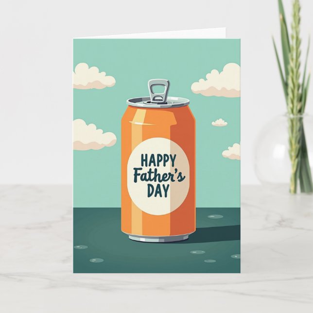 Día del Padre Dulce Tarjeta Naranja (Anverso)