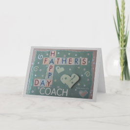 Día del Padre - Entrenador - Tarjeta Scrapbook