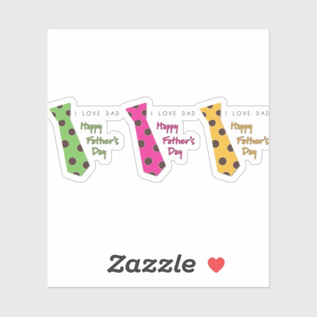 Día del padre feliz de los pegatinas (Hoja)