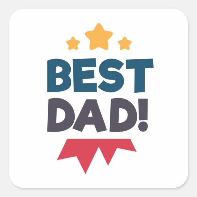 Día del Padre Feliz | PEGATINA (Anverso)