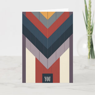 Día del Padre Geométrico Tarjeta para Usted