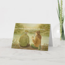 Día del Padre Gracias tarjeta de la hija- Pesca