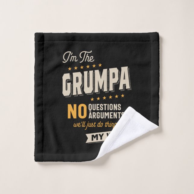 Día del padre | Grumpa Way Funny Grandpa (Toallita)