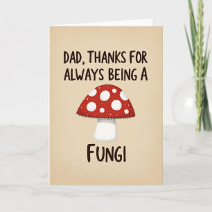 Día del Padre Hongos Tarjeta de Champiñones