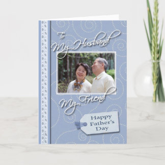 Día del padre, mi marido - Plantilla de tarjeta de