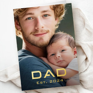 Día del padre moderno est año nuevo bebé foto