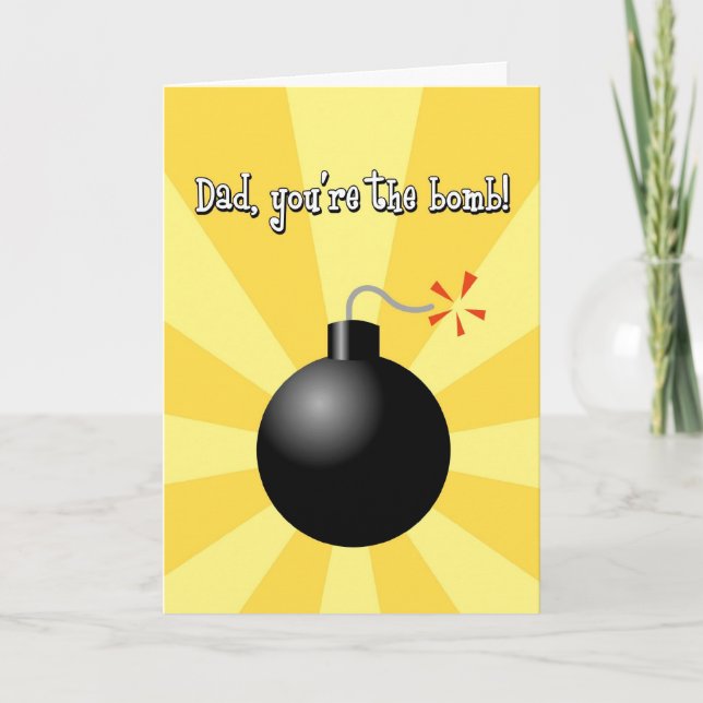 Día del padre, papá, eres la tarjeta de felicitaci (Anverso)