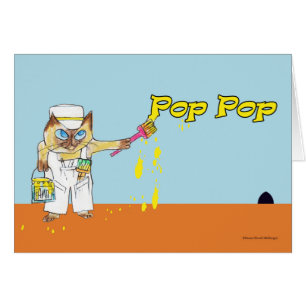 Día del Padre para el muro de pintura de gatos pop