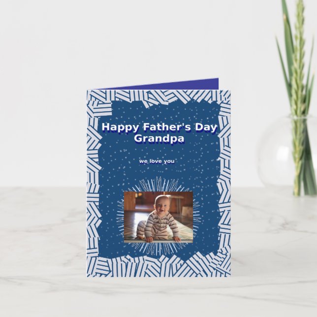 Día del Padre para la tarjeta de felicitación pleg (Anverso)