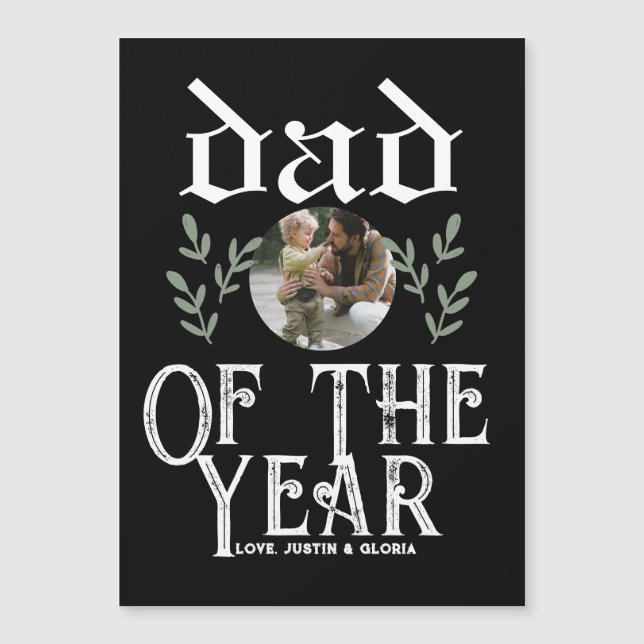 Día del Padre Personalizado, regalo de papá del añ (Anverso)