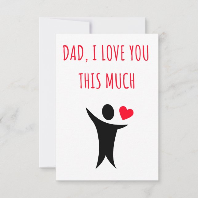 Día del padre, regalo de cumpleaños y tarjeta para (Anverso)
