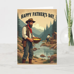 Día del Padre Salvaje Tarjeta de imagen
