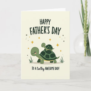 Día del Padre Tortuga Tarjeta de Amor