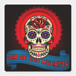 DÍA DEL PEGATINA DE LA PLAZA MUERTA