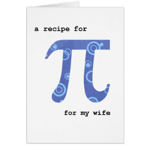 Día del Pi para Esposa, Graciosa, Receta de Pi
