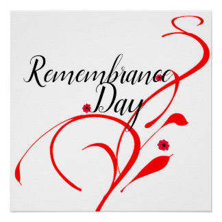 Día del Recuerdo Poster brillante: un día de adorm