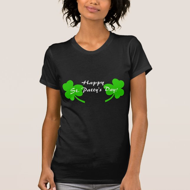 ¡Día del St. Patty feliz! Camiseta de los tréboles (Anverso)