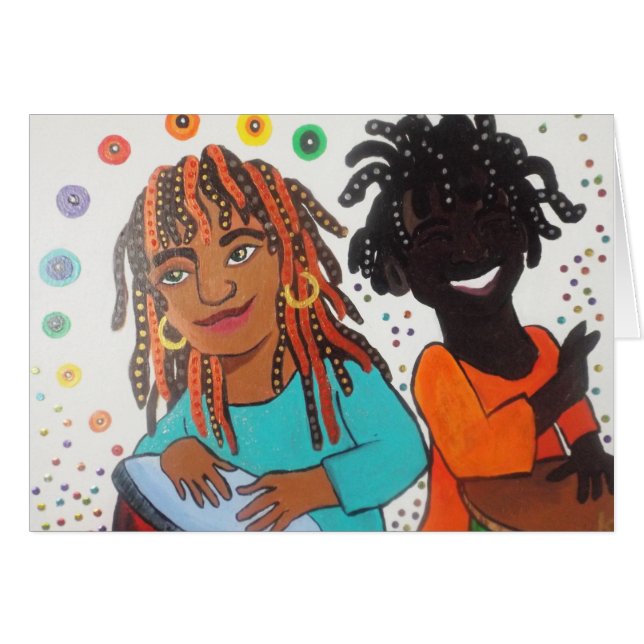 Día del tambor Notecard  (Anverso (Horizontal))