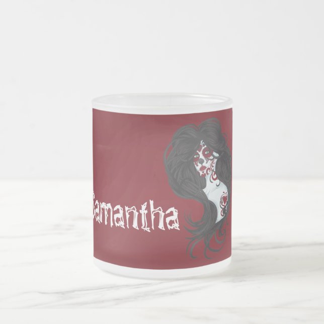 Día del tatuaje de la taza de café de vidrio escar (Centro)