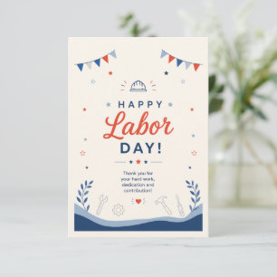 Día del Trabajo Feliz Agradecimiento Gracias 