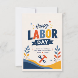 Día del Trabajo Feliz Agradecimiento Gracias 