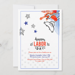 Día del Trabajo Invitación a la barbacoa 2