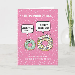 Dia divertida de la madre   Tarjeta de humor de do