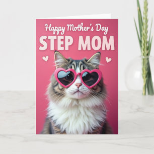 Día Dulce de la Madrastra Tarjeta de Gato