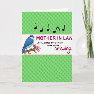Día Dulce de la Madre Pájaro en Rama Tarjeta