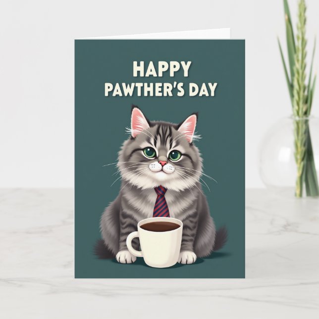 Día Dulce de las Madres Tarjeta Felina (Anverso)