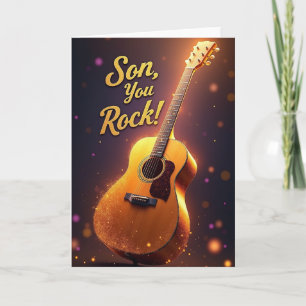 Día Dulce del Padre Tarjeta de Guitarra
