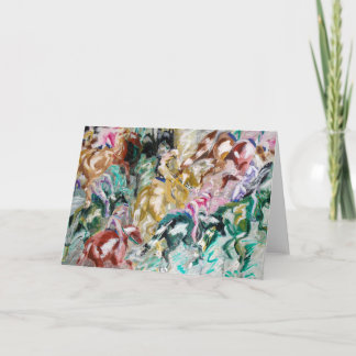 Día en la tarjeta de felicitación de las razas