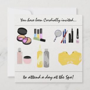Día en las invitaciones del Spa