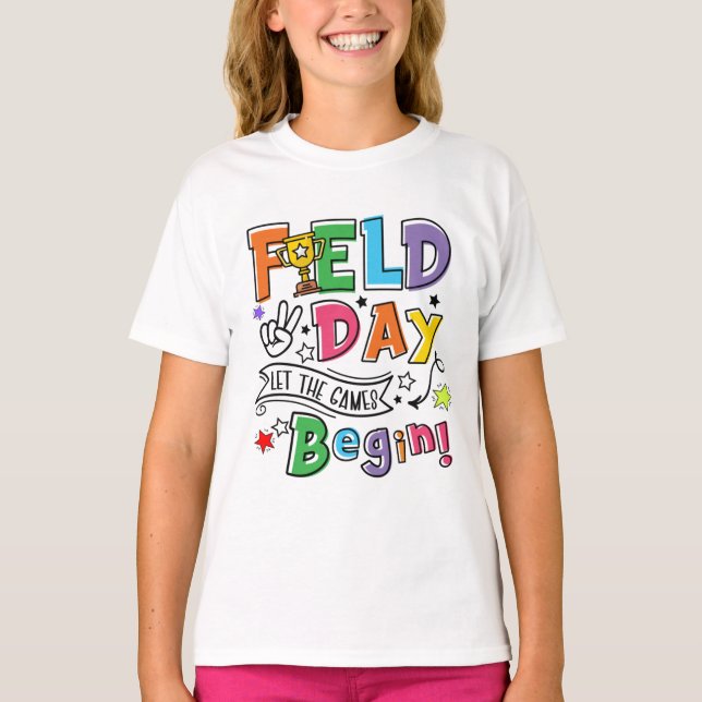 Día Escolar De Campo Para Camisetas Infantiles (Anverso)