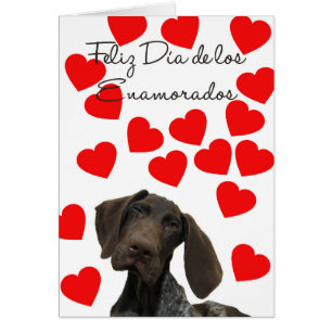 Día Español Enamorados Glossy Grizzly Valentine