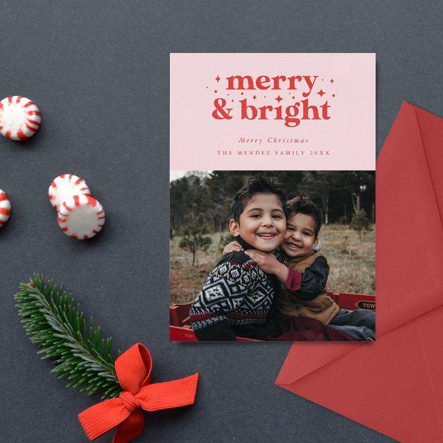 Día Familiar de Navidad Retro Alegre y Brillante (Subido por el creador)